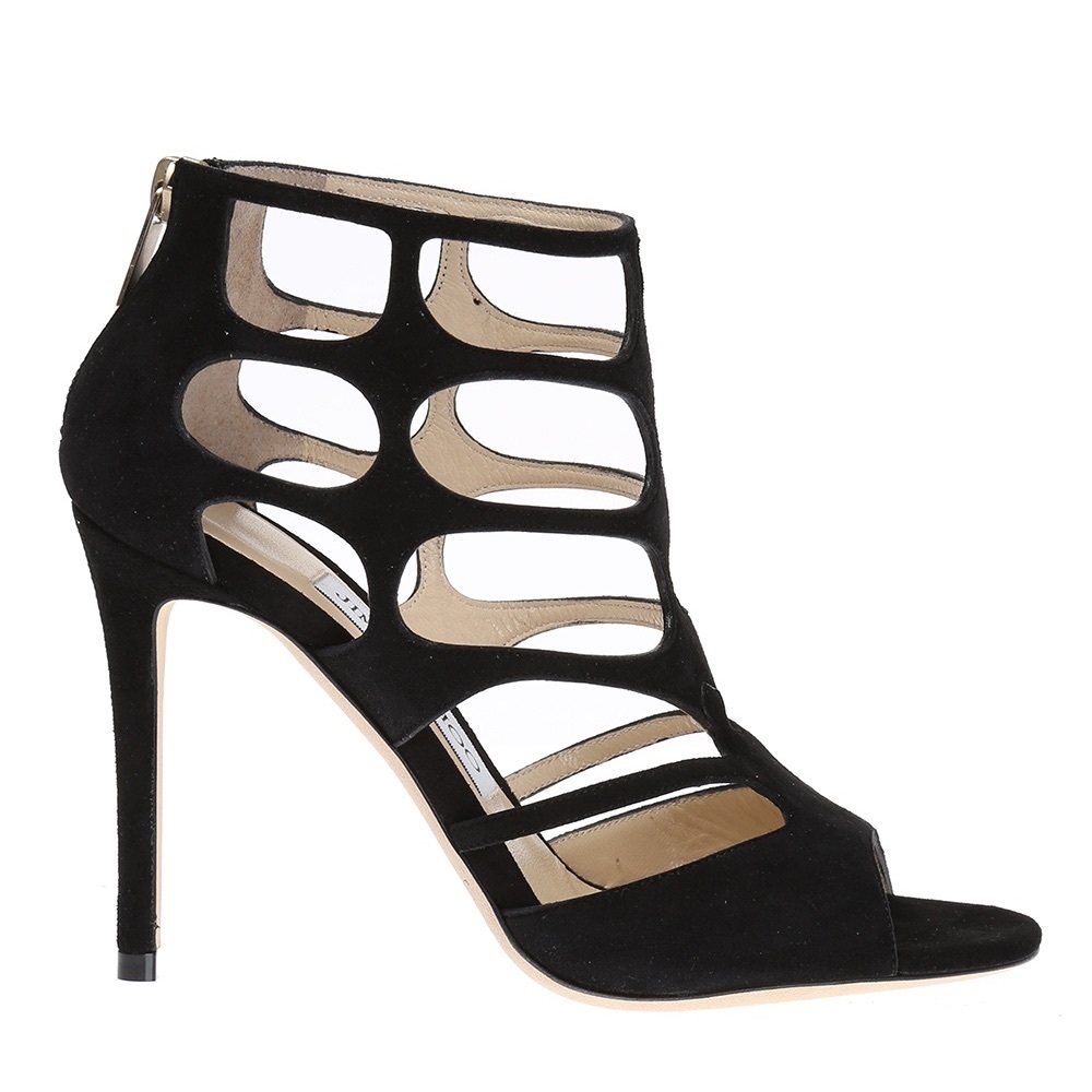 Jimmy Choo Ren 100 black suede heels size 41 with box